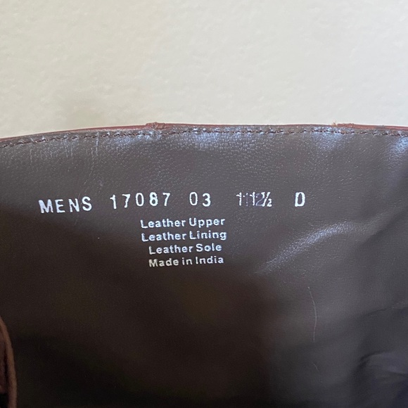 Florsheim Brown Leather Ankle Boots men’s size 11.5 - Picture 3 of 14